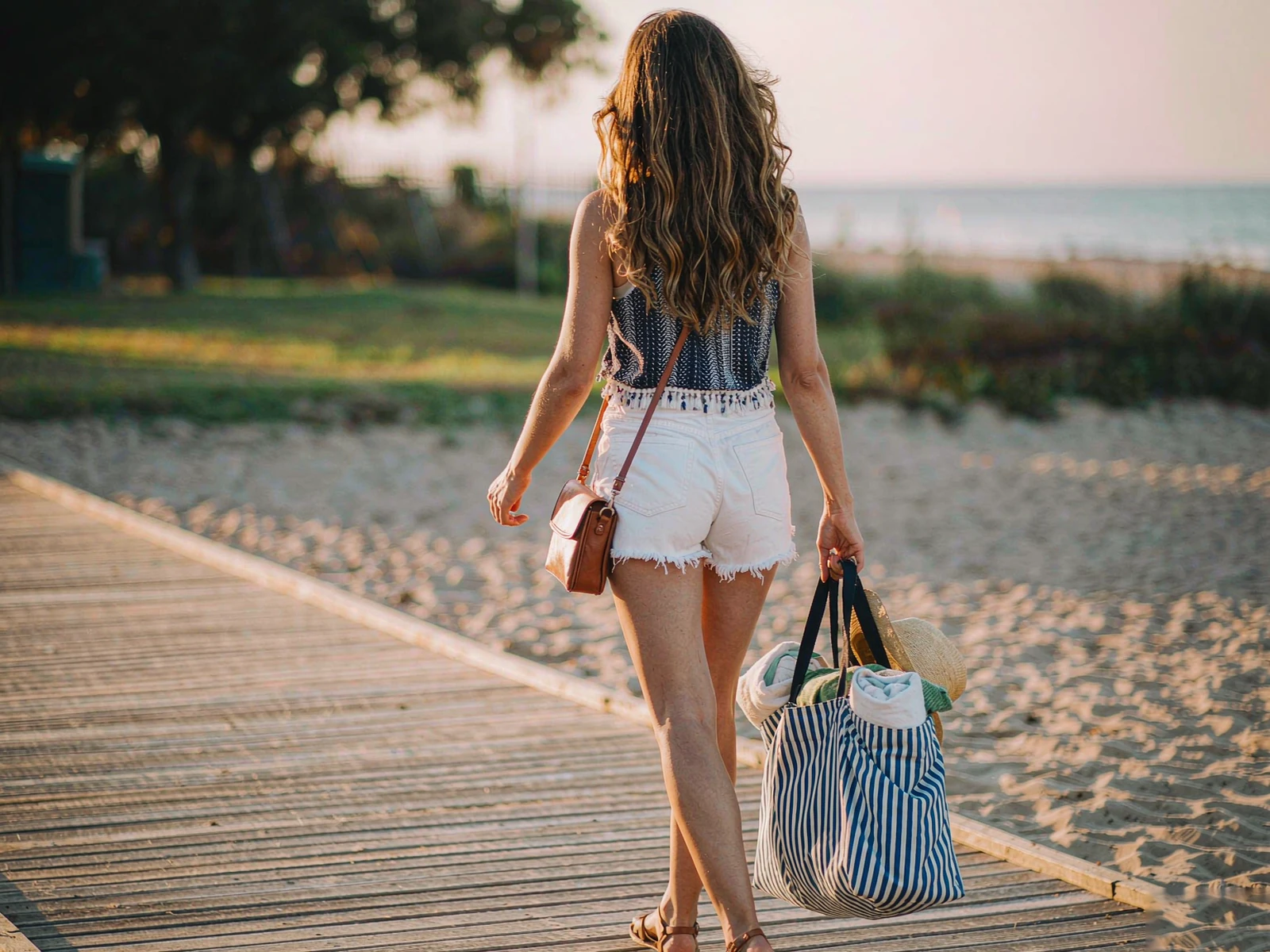 Beach Tote with Detachable Cooler