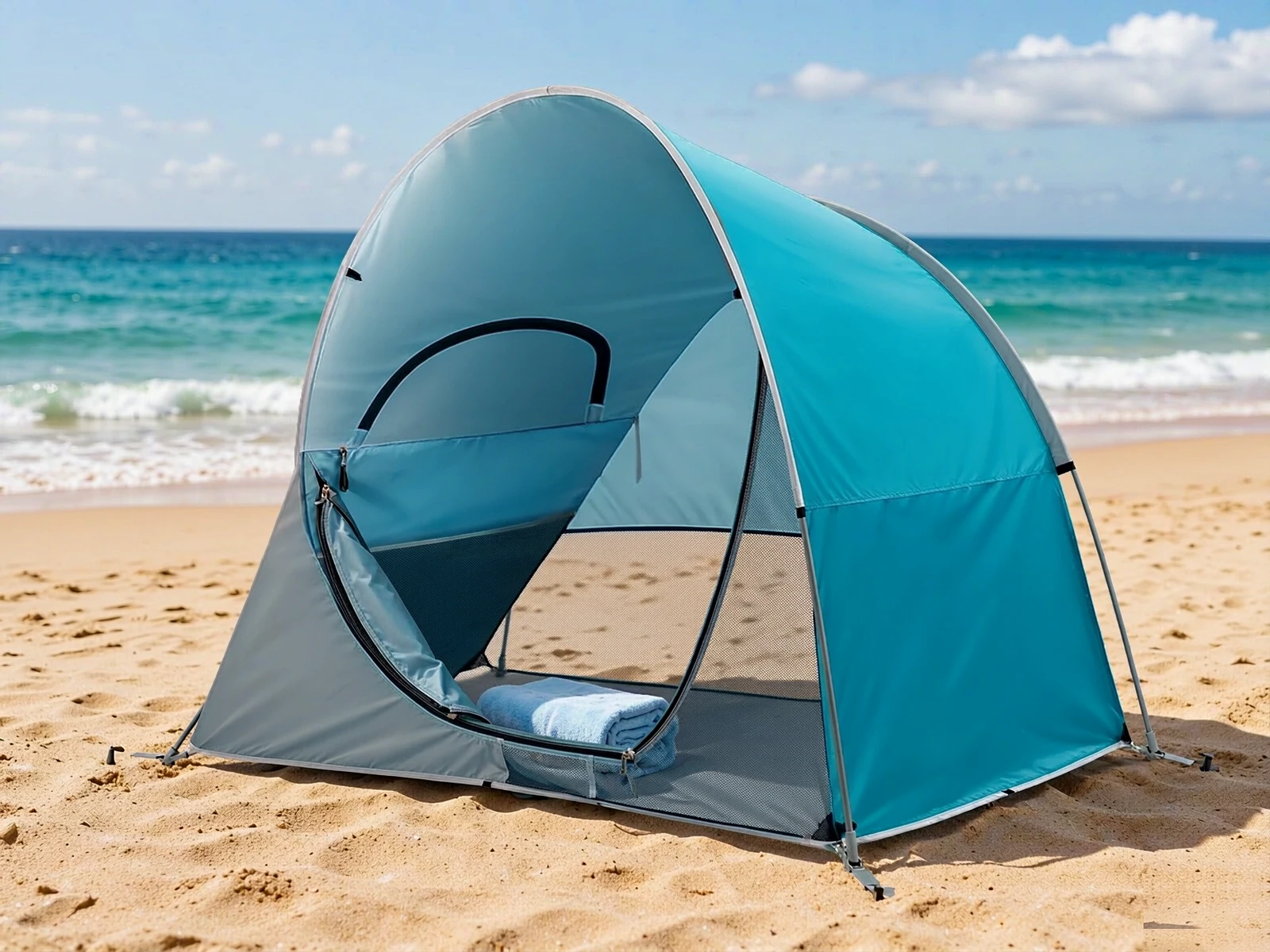 Pop-Up Beach Tent Sun Shelter (3-Person)