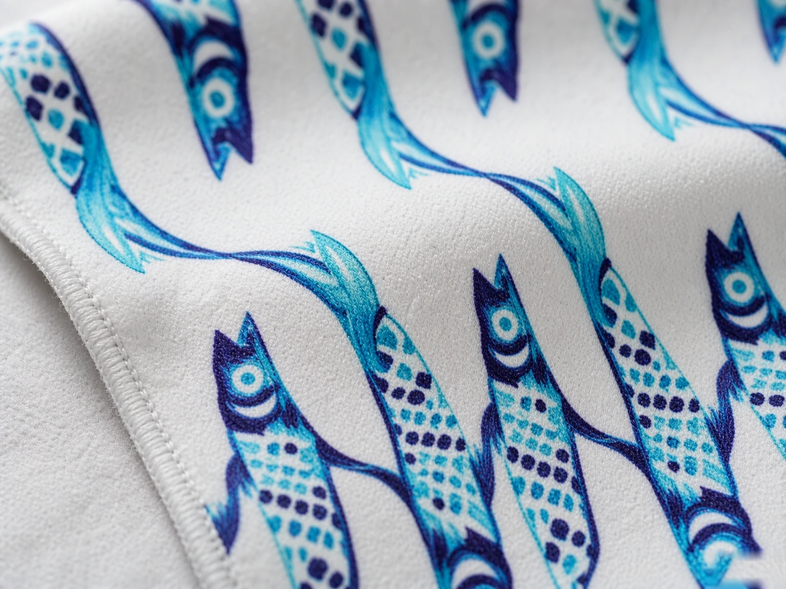 Microfiber Recycled Material Beach Towel - detail view