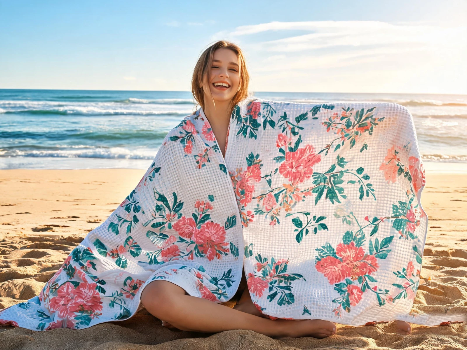 Microfiber Waffle XL Quick-Dry Beach Towel