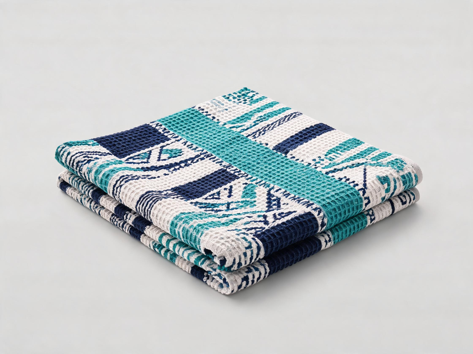 Microfiber Waffle Print Quick-Dry Beach Towel - main view