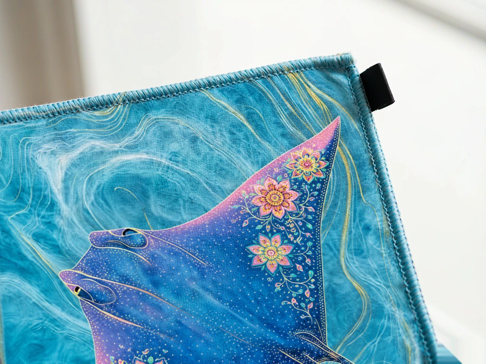 Double-sided Velvet Print Beach Towel - detail view