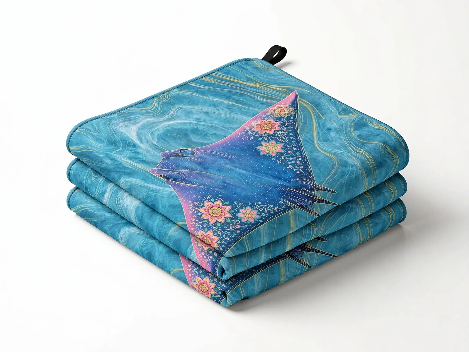 Double-sided Velvet Print Beach Towel - main view