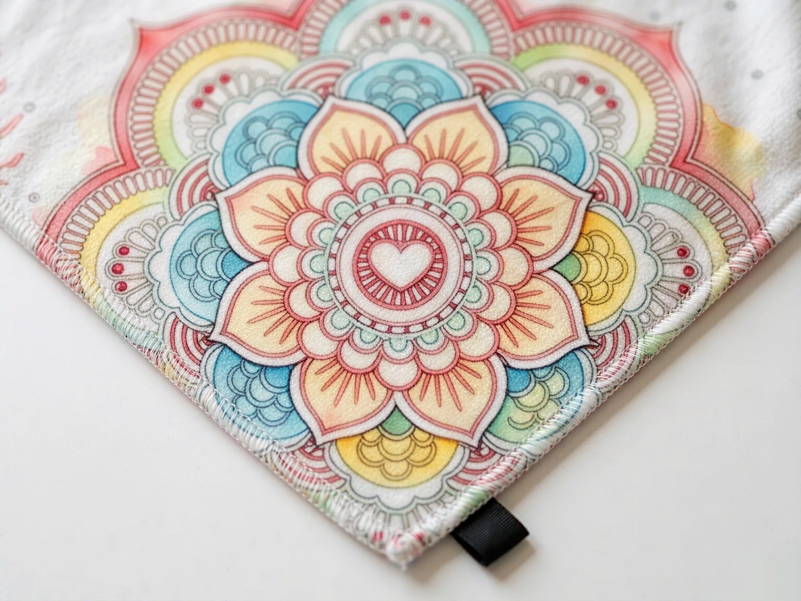 Double-sided Mandala Print Beach Towel - detail view