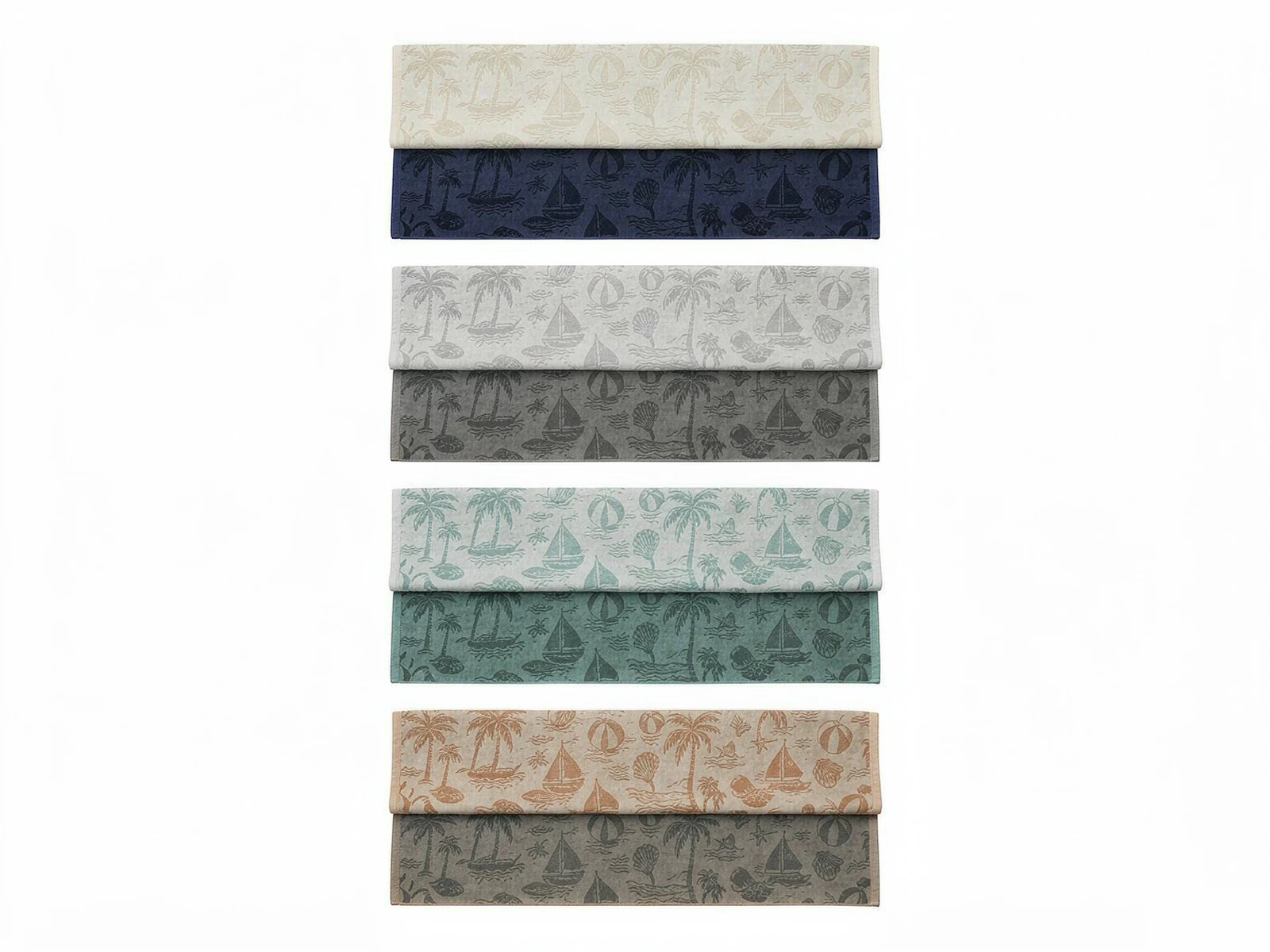 Double-Sided Jacquard Beach Towel - color swatches
