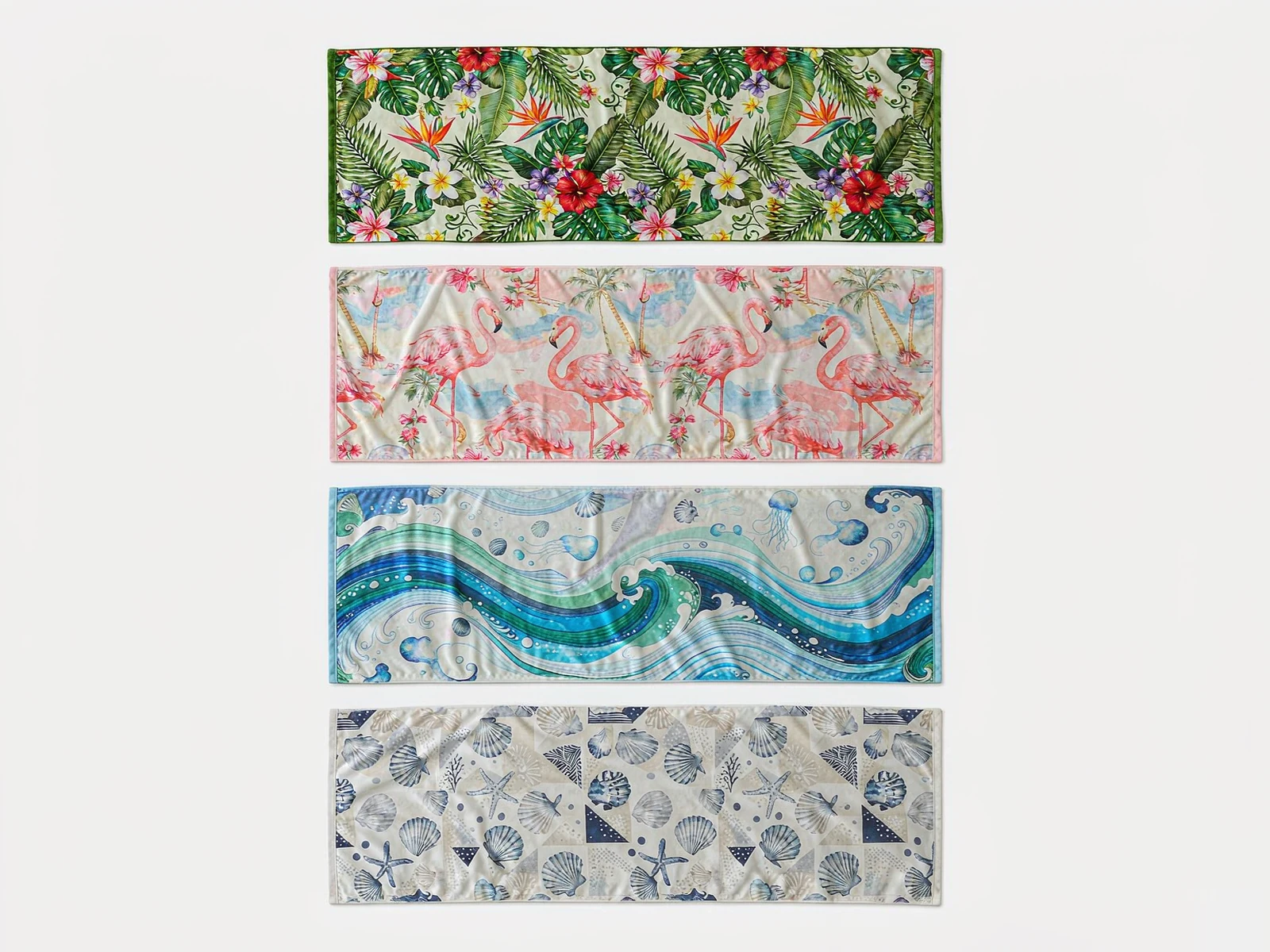 Velour Printed Beach Towel - color swatches