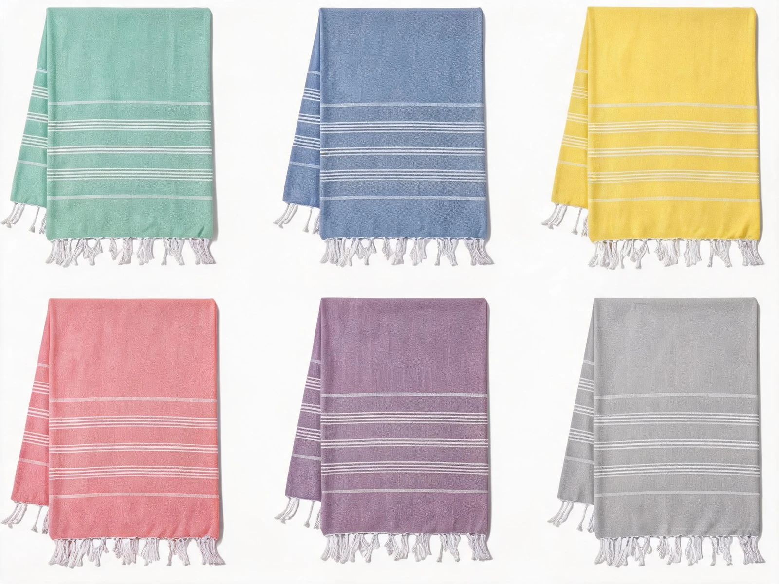 Cotton Turkish Beach Towel - color swatches