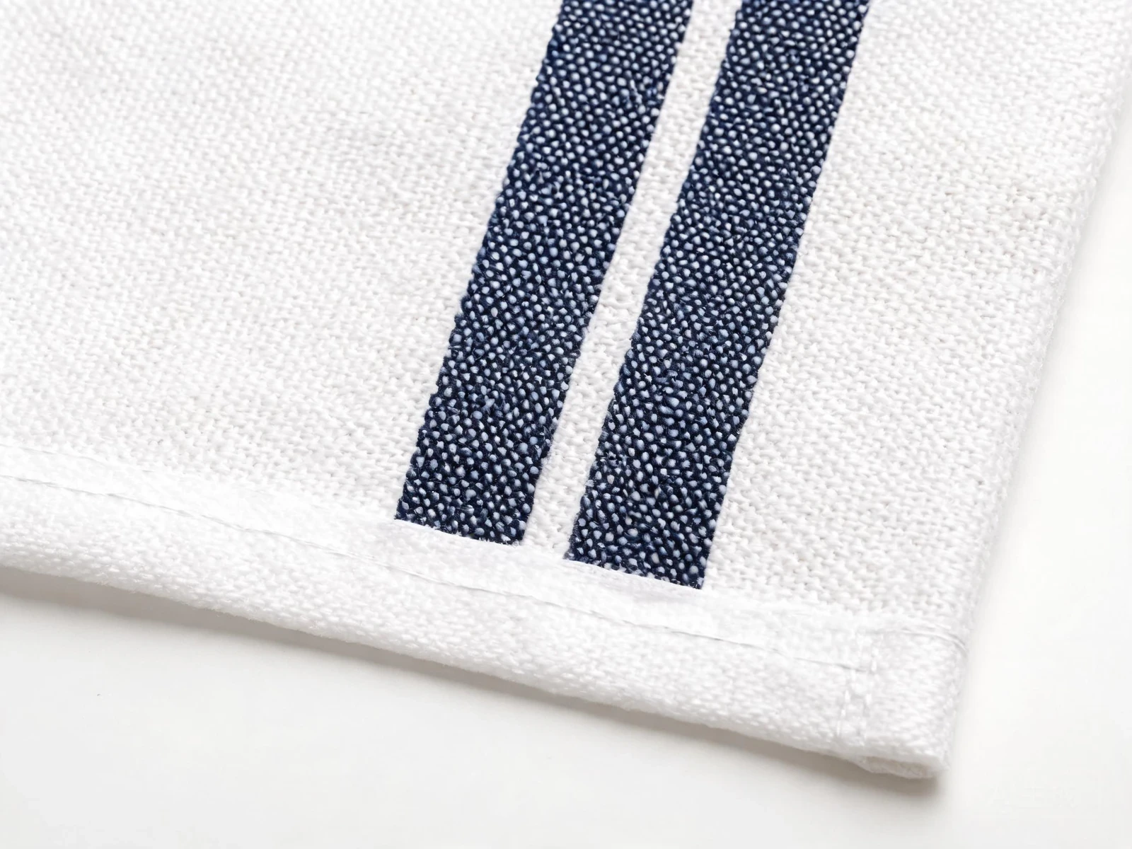 Cotton Stripe Tea Towel - detail view