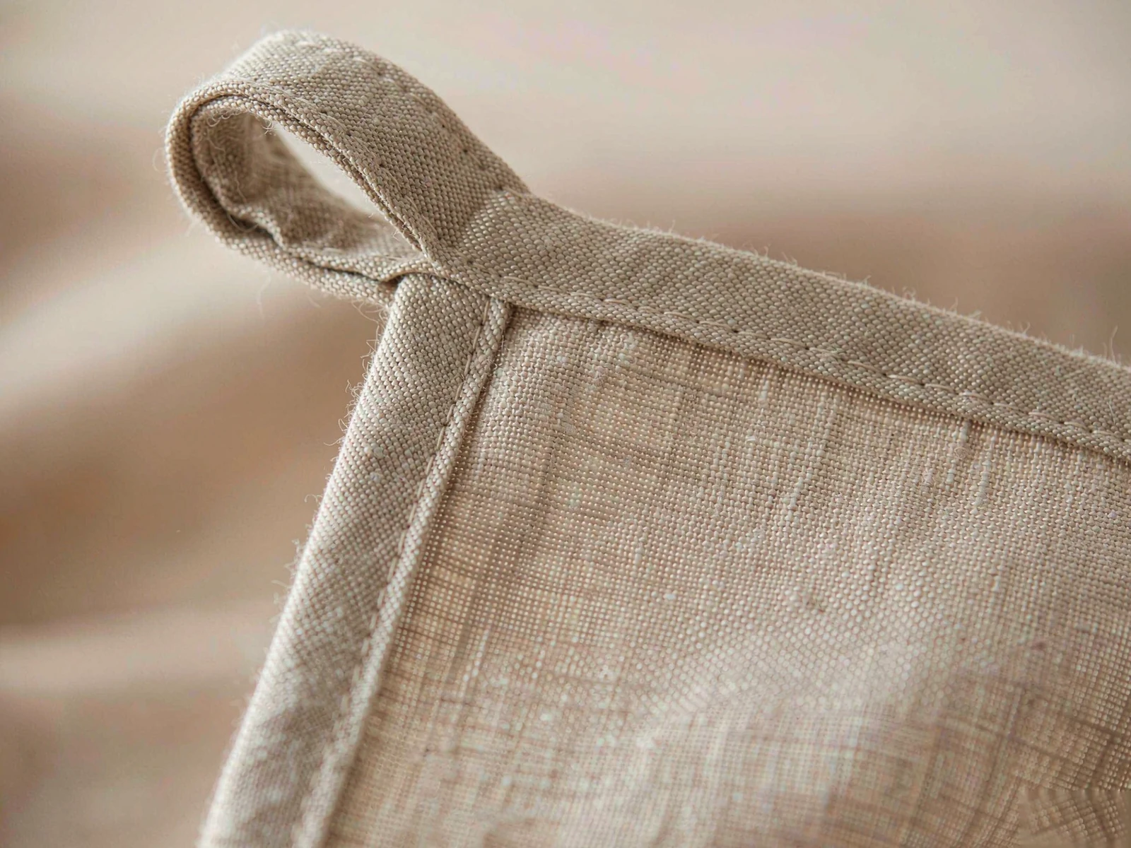 Premium Linen Tea Towel - detail view