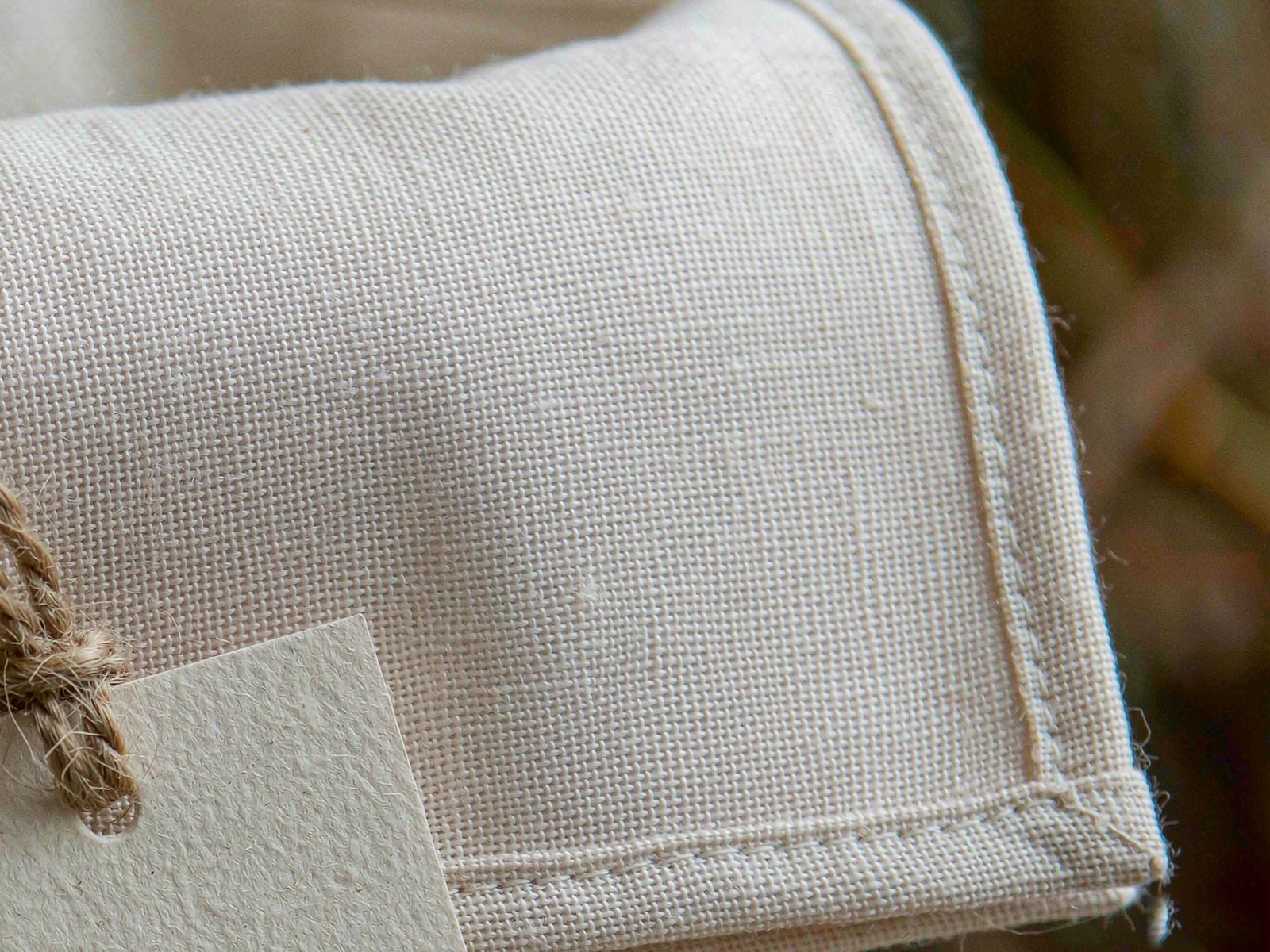 Organic Cotton Eco Kitchen Towel - detail view