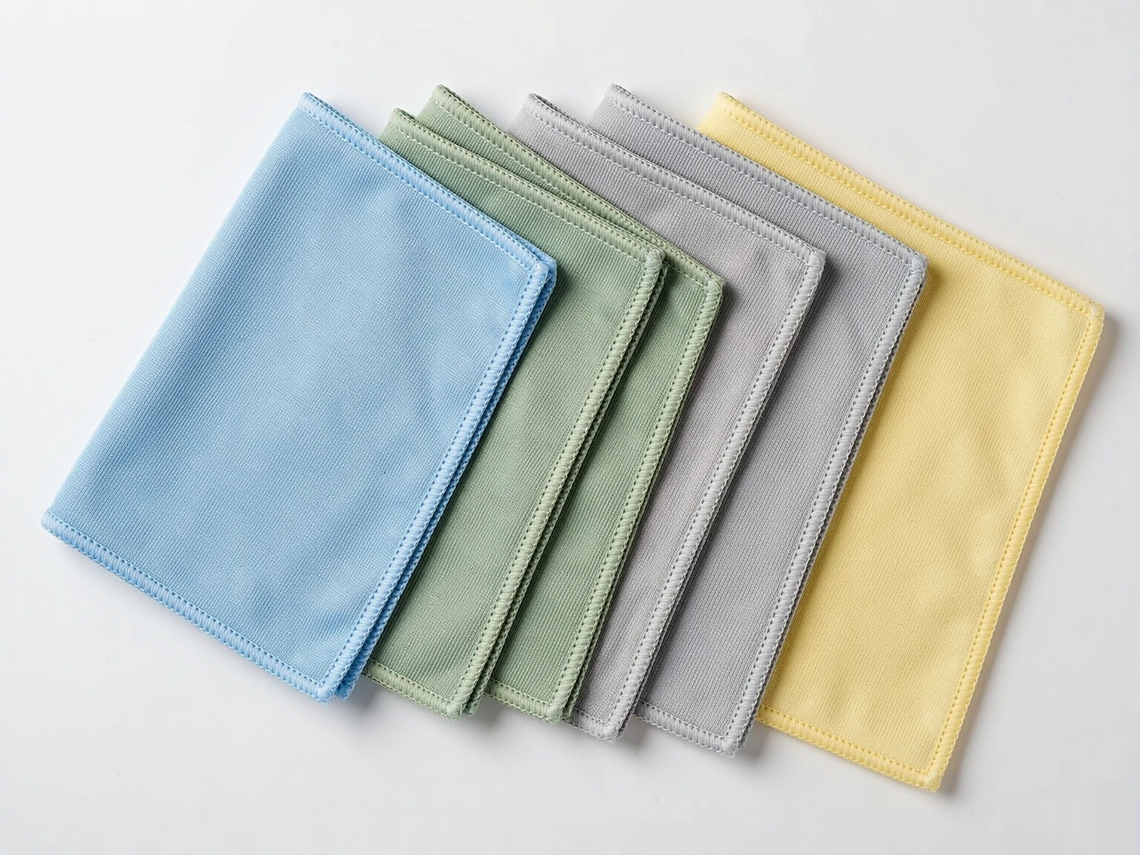 Microfiber Glass Cleaning Cloth Set (Lint-Free) - color swatches
