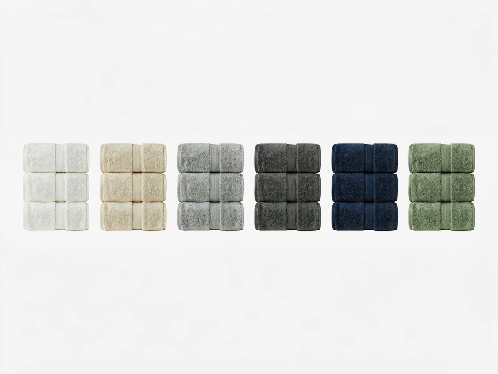 Luxury Cotton Bath Sheet - color swatches