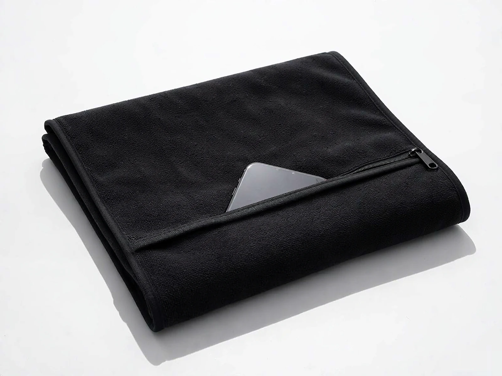 Microfiber Gym Towel with Zipper Pocket - main view