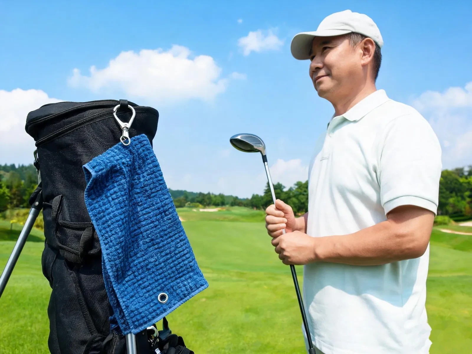 Microfiber Waffle Golf Towel