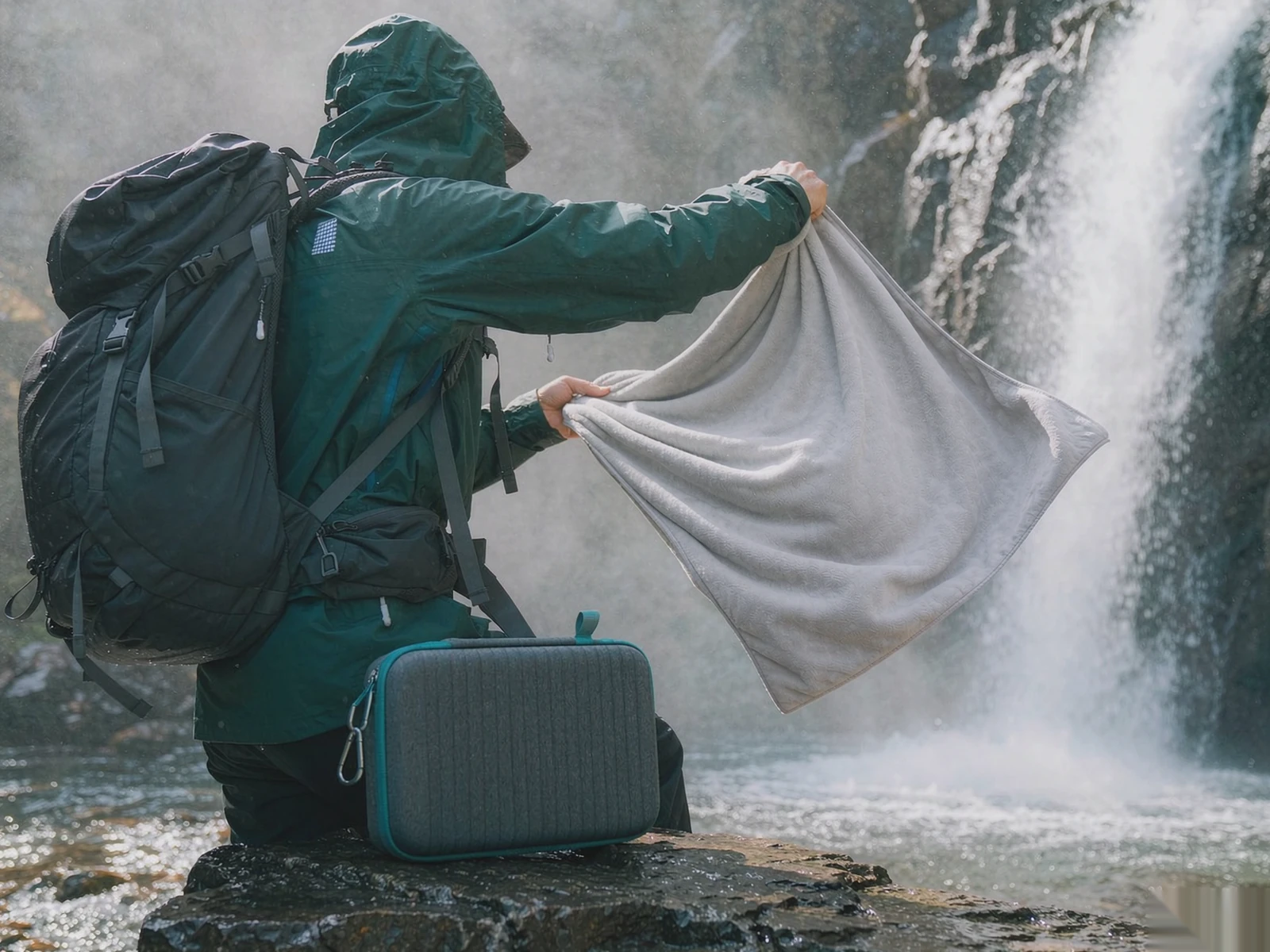Compact Quick-Dry Towel with EVA Case
