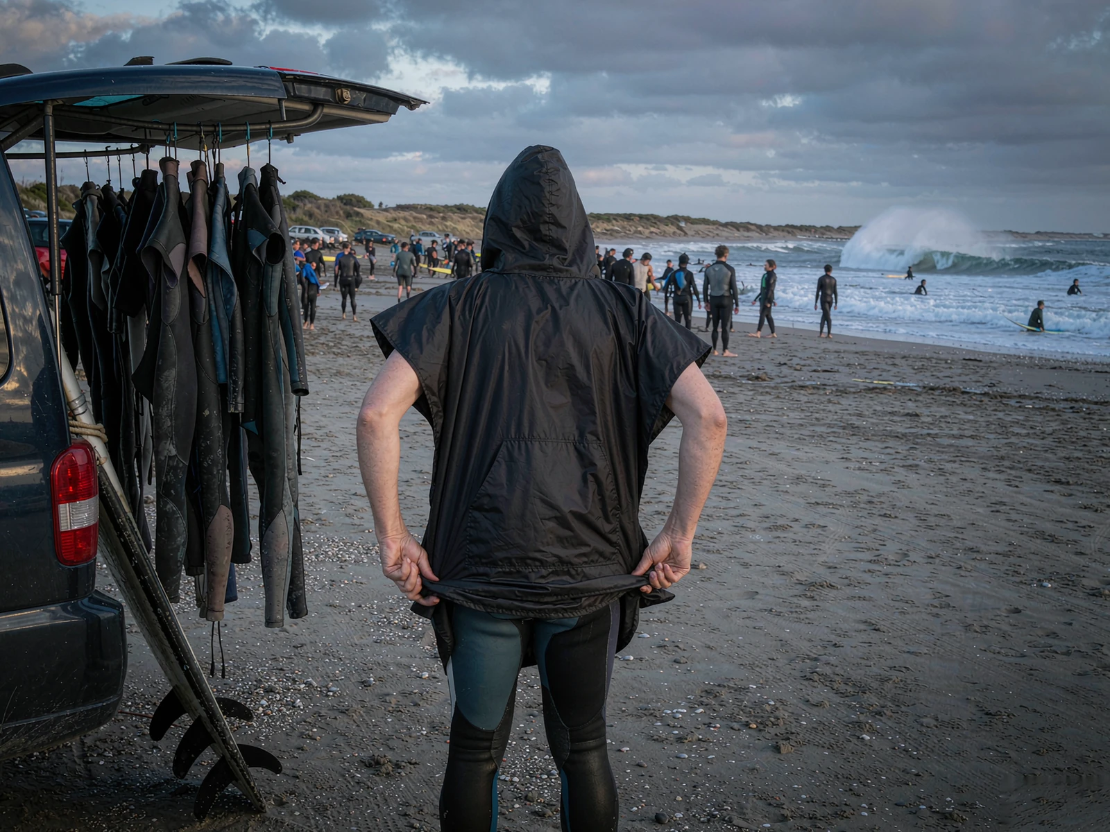 Surf Changing Poncho with Hood