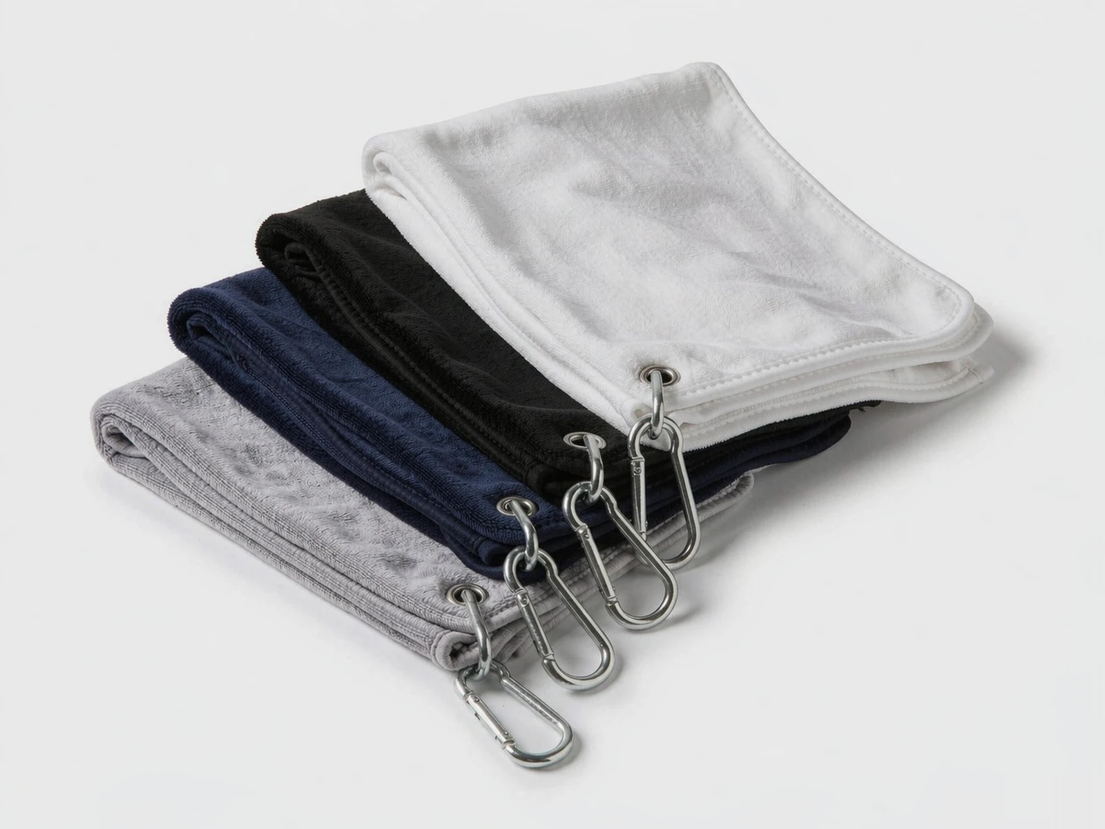 Double-Sided Velvet Golf Towel with Carabiner - color swatches