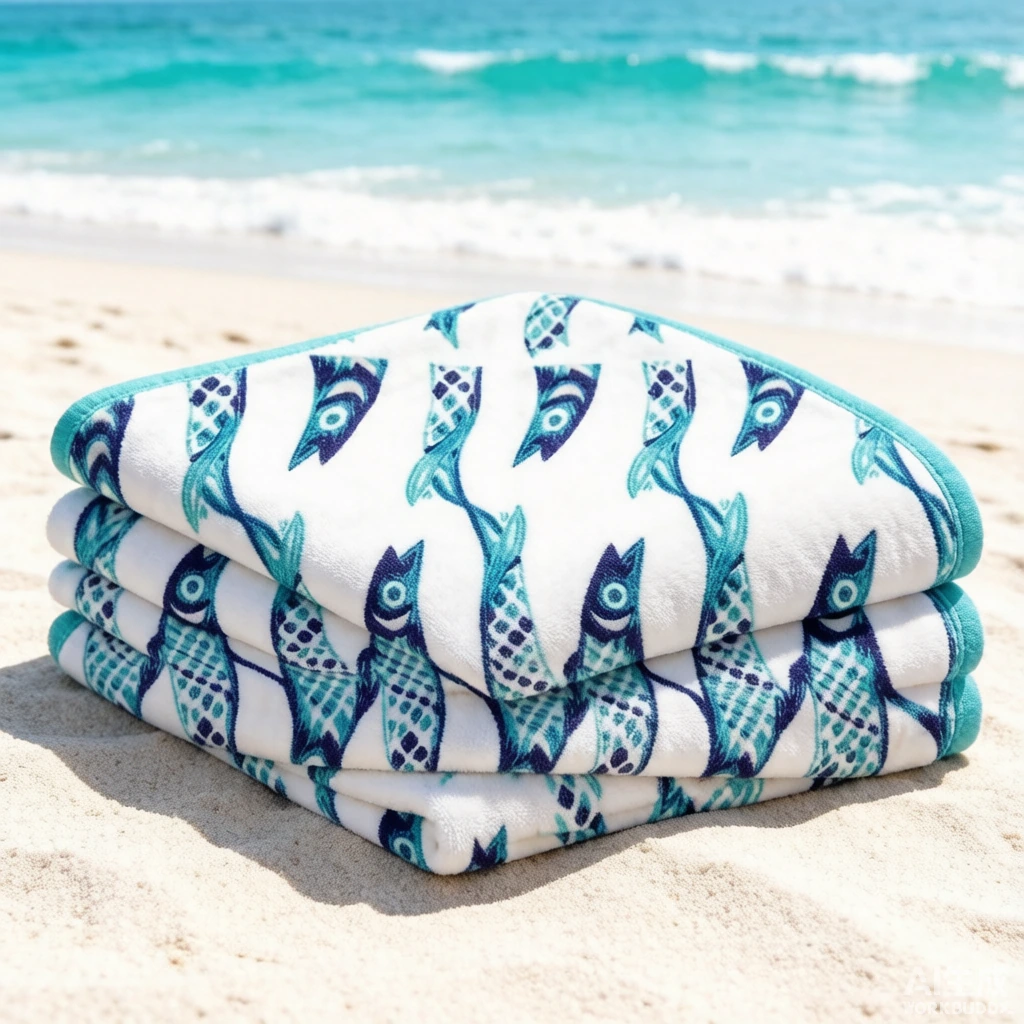 Microfiber Recycled Material Beach Towel view 4
